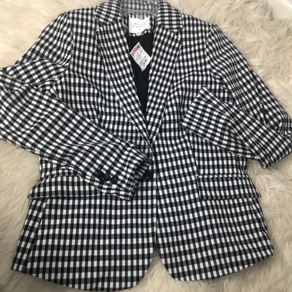 Gingham French Style Blazer - Picture 3 of 9